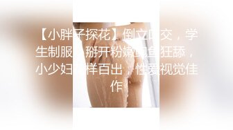 【小胖子探花】倒立口交，学生制服，掰开粉嫩鲍鱼狂舔，小少妇花样百出，性爱视觉佳作